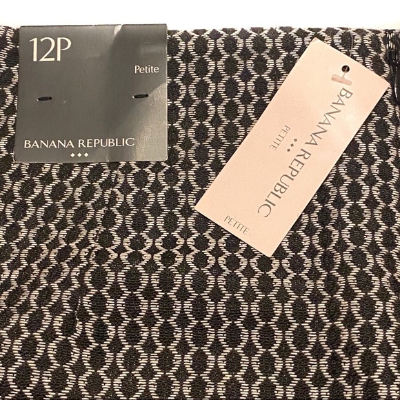 Banana Republic Factory black tan skirt NWT 12P - Picture 7 of 11